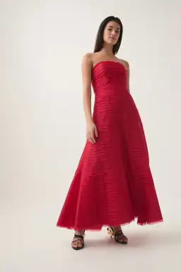 Aje Soundscape Maxi Dress in Scarlet Red Size 12 for rent on The Volte - image 3