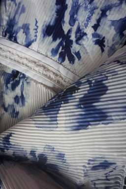 Talulah off the shoulder blue and white floral dress 12