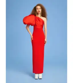 Solace London Karli Maxi Dress Red Size AU 10 