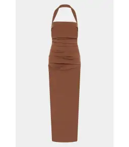 Sir the Label Nikki Gown in Chocolate Size 0 / AU 6  for rent on The Volte - image 4