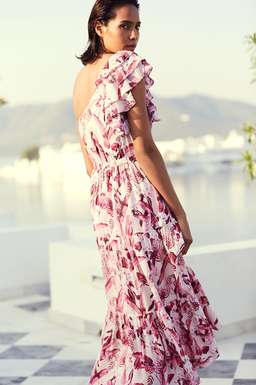 Steele Mahana One Shoulder dress Pink 8 for rent on The Volte - image 3