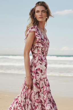Steele Mahana One Shoulder dress Pink 8 for rent on The Volte - image 4