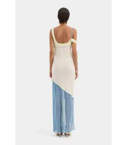 Sir the Label The Thames Splice Midi Dress Ecru Multi Size AU 12 for rent on The Volte - image 3