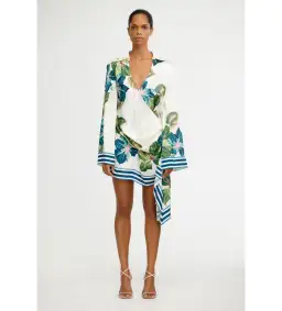 Significant Other Mariah Mini Dress in Hibiscus Tile Size AU 12 for rent on The Volte - image 1