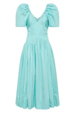 Aje Gabrielle Plunge Midi Dress Spearmint Blue Size AU 10 for rent on The Volte - image 6