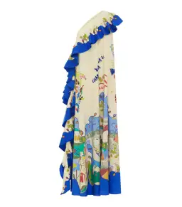 Alemais Nadia One Shoulder Ruffle Dress Print Size AU 10 for rent on The Volte - image 5