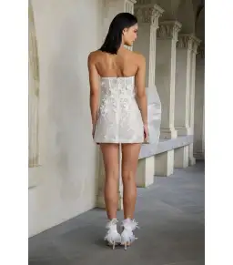 Eliya The Label Azaria Dress White Size S / AU 8  for rent on The Volte - image 3