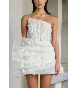 Eliya The Label Azaria Dress White Size S / AU 8  for rent on The Volte - image 2