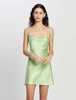Bec & Bridge Apple Eyes Mini Dress Apple Green Size 10 for rent on The Volte - image 2