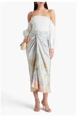 Zimmermann Ruched Printed Maxi Skirt Size S / AU 8 for rent on The Volte - image 1