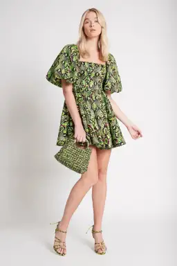 Aje Serpentine Corset Mini Dress Print Size 10