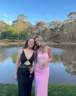 Benni Gabriel Dress in Pink Sorbet Size 6 for rent on The Volte - image 2