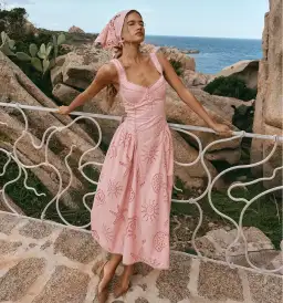 ZACO The Biarritz Dress Pink Size XXS/ Au 4