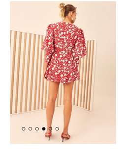 C/MEO Collective Opacity Dress- Chilli Red Floral 10 for rent on The Volte - image 2