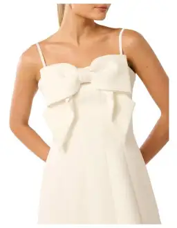 Forever New Hayley Bow Front Mini Dress Porcelain Size AUS 10 for rent on The Volte - image 4