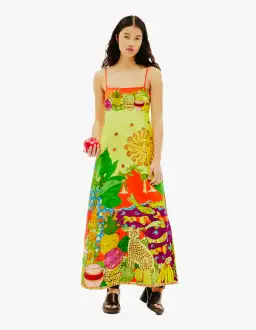 Alamais Tiger Day Dress Multi Size AU 6 for rent on The Volte - image 4