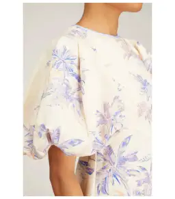 Zimmermann Linen Day Midi Dress in Pearl Palm Toile Size 12/M for rent on The Volte - image 4