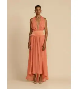Arcina Ori Serena Dress Coral Size XS / AU 6