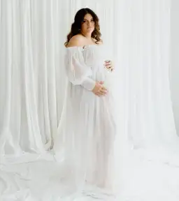 Isadora Tulle Dress White in Nude Lining Size M / AU 12 for rent on The Volte - image 3