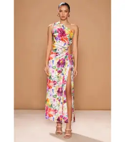 Sonya Moda Nour Midi Dress in Floreal Watercolour Size AU 8 for rent on The Volte - image 1
