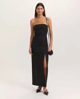 SABA Dharma Strapless Midi Dress BLACK SIZE 6 for rent on The Volte - image 5