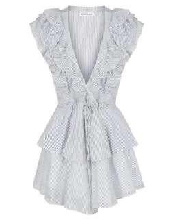 Shona joy Rye ruffle drawstring mini dress size 6-8