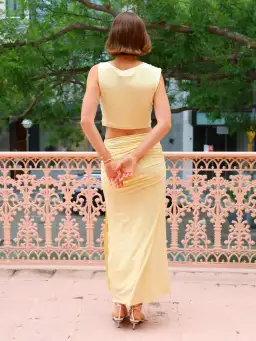 One of Other, Patitiz top & skirt, baby yellow, size 0  for rent on The Volte - image 1