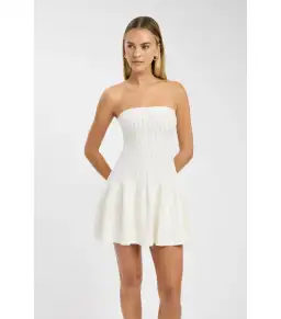 Kookai Belle Mini Dress Coconut Milk Size AU 8 for rent on The Volte - image 2
