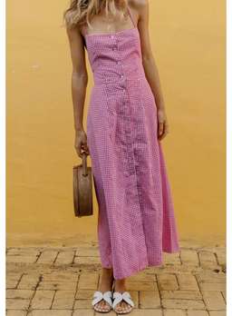 Posse the Label Marlowe Dress Red Gingham XS / AU 6