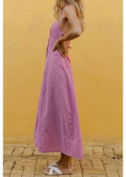 Posse - MARLOWE DRESS - RED GINGHAM XS