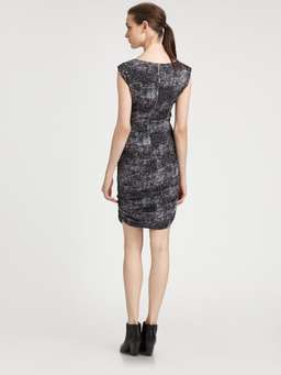 Iro Print Dress Heidi Black Grey Size 10 for rent on The Volte - image 2