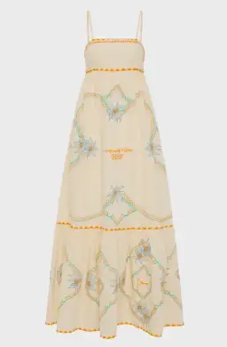 Antipodean Flower Seeker Sun Dress in Snow Drop in size 10 for rent on The Volte - image 5