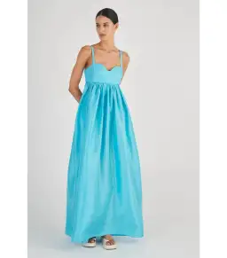 Oroton Bodice Detail Gown Lake Blue Size AU 8 for rent on The Volte - image 2