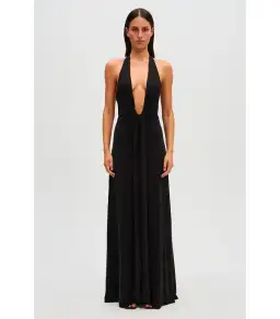 Misha Jennifer Cupro Maxi Dress in Black Size S / AU 8 for rent on The Volte - image 1