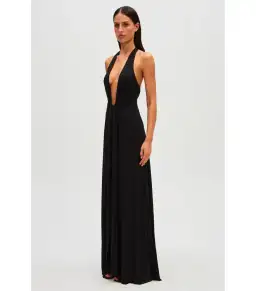 Misha Jennifer Cupro Maxi Dress in Black Size S / AU 8 for rent on The Volte - image 2