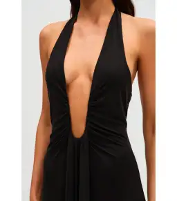 Misha Jennifer Cupro Maxi Dress in Black Size S / AU 8 for rent on The Volte - image 3