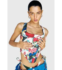 Miaou Campbell Corset in Figaro Size S / AU 8 for rent on The Volte - image 4