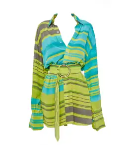 Bamba Swim Titan Shirt Dress in Reef Size S / AU 8 for rent on The Volte - image 6