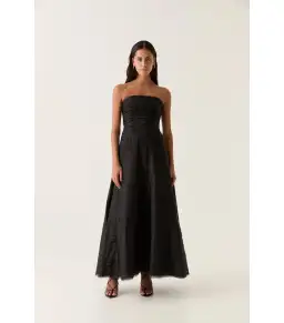 Aje Soundscape Maxi Dress Black Size AU 10  for rent on The Volte - image 1