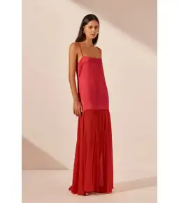 Shona Joy Moraya Dropped Waist Dress Chilli Size AU 12 for rent on The Volte - image 3