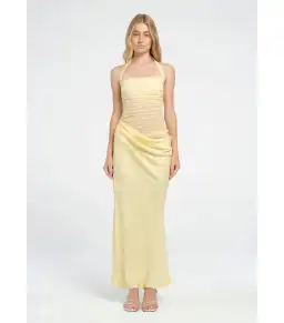 Benni Gina Maxi Dress Butter Yellow Size AU 10 for rent on The Volte - image 2