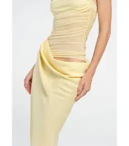 Benni Gina Maxi Dress Butter Yellow Size AU 10 for rent on The Volte - image 4
