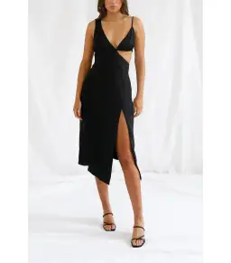 San Sloane Orisis Dress in Black Size AU 8 for rent on The Volte - image 1
