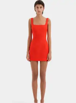 Sir the Label Iris Tie Mini Dress Red Size 6  for rent on The Volte - image 2
