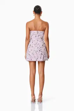 Elliatt Aurora Strapless Party Mini Dress In Purple Size 12 for rent on The Volte - image 3
