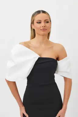 Bianca & Bridgett Sutton Midi Dress Black Size 14 for rent on The Volte - image 2