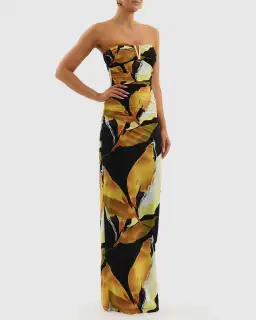 Rebecca Vallance Petals Of Paradise Gown Print Size 10 for rent on The Volte - image 2