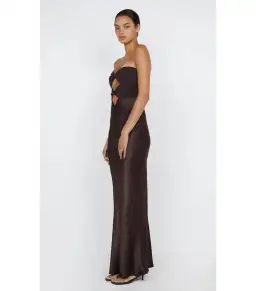 Bec & Bridge Halle Strapless Dress Chocolate Size AU 6 for rent on The Volte - image 2