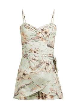 Zimmermann Wayfarer Wrap Playsuit Size 10