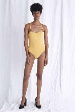 Aje Emma Bodysuit Yellow Size 8